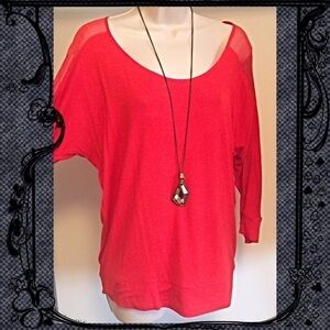 🆕 The Limited dolman sleeve red scoop neck top